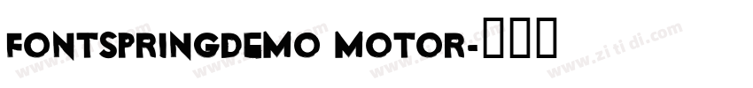 FONTSPRINGDEMO Motor字体转换